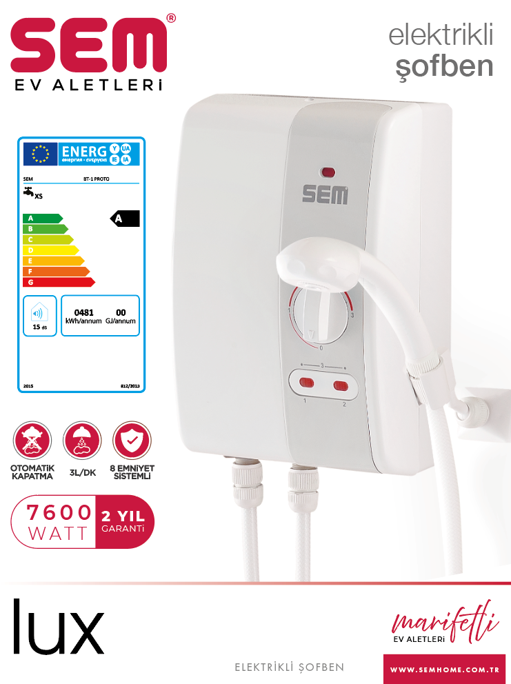 Lux Electric Water Heater