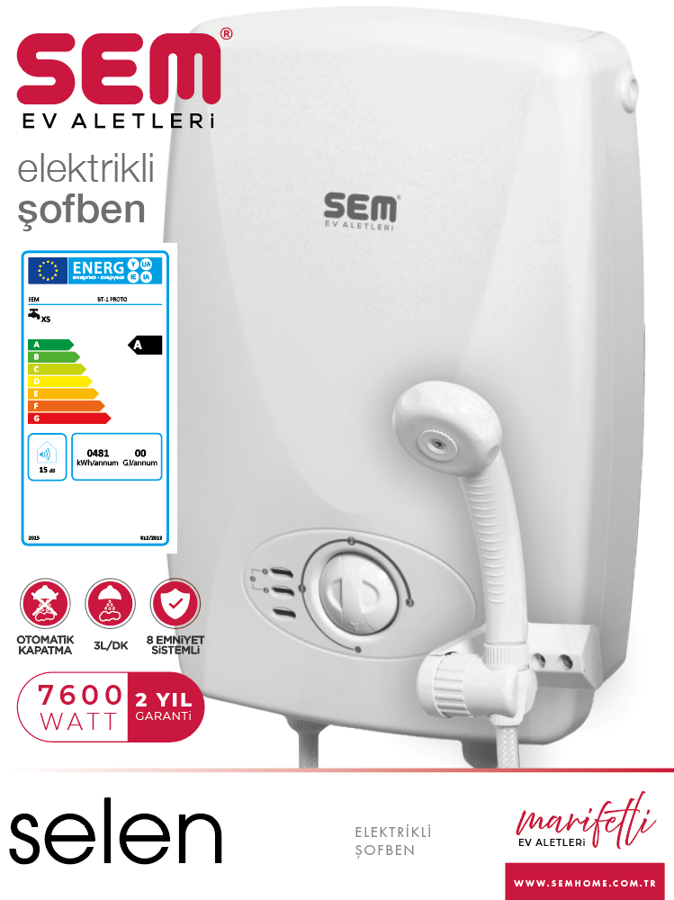Selen Electric Water Heater